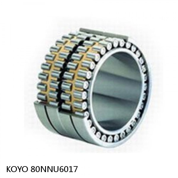 80NNU6017 KOYO Double-row cylindrical roller bearings